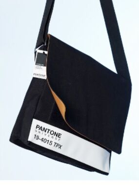 Pantone Universe RARE Shoulder Crossbody Messenger Bag CaviarJetPeppercorn